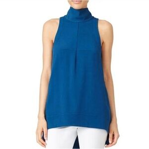 Free People Sapphire Blue Mock Turtleneck Tunic Size XS